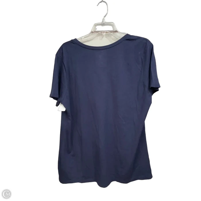 Athletic Top Short Sleeve By Nhl In Blue, Size: Xl
