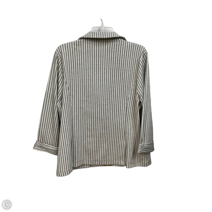Blazer By Doe & Rae In Striped Pattern, Size: 1x