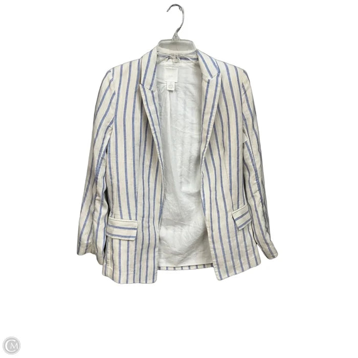 Blazer By H&m In Striped Pattern, Size: Xs