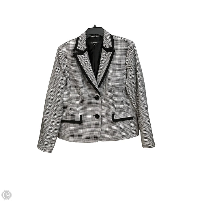 Blazer By Le Suit In Checkered Pattern, Size: Xl