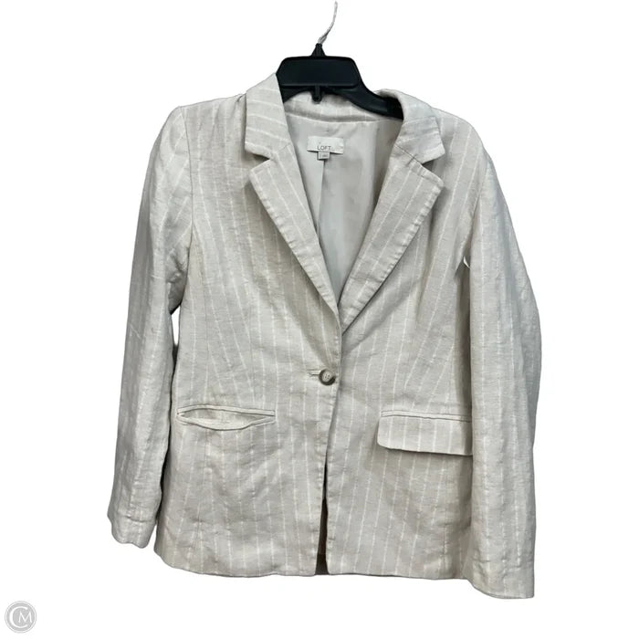 Blazer By Loft In Striped Pattern, Size: Xs