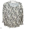 Blouse 3/4 Sleeve By Clothes Mentor In Black & Cream, Size: Xxl