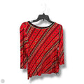 Blouse 3/4 Sleeve By Ruby Rd In Red, Size: Lp