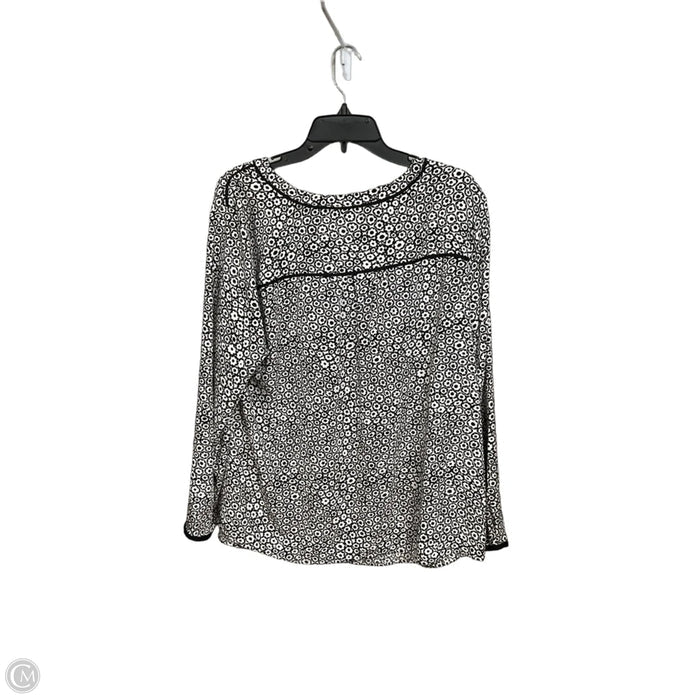 Blouse 3/4 Sleeve By Talbots In Black & White, Size: 2x