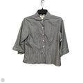 Blouse 3/4 Sleeve By Talbots In Checkered Pattern, Size: S