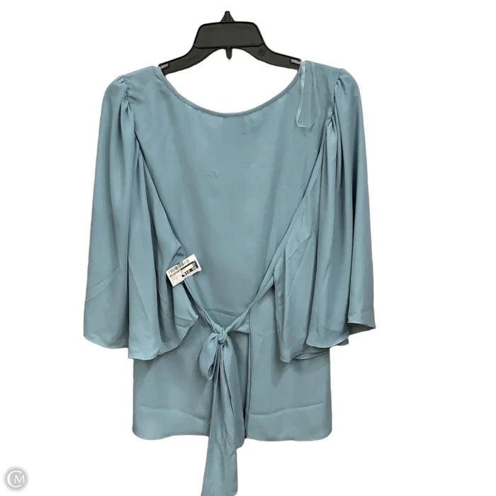 Blouse 3/4 Sleeve By Worthington In Blue, Size: 1x