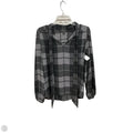 Blouse Long Sleeve By Ann Taylor In Black & White, Size: M
