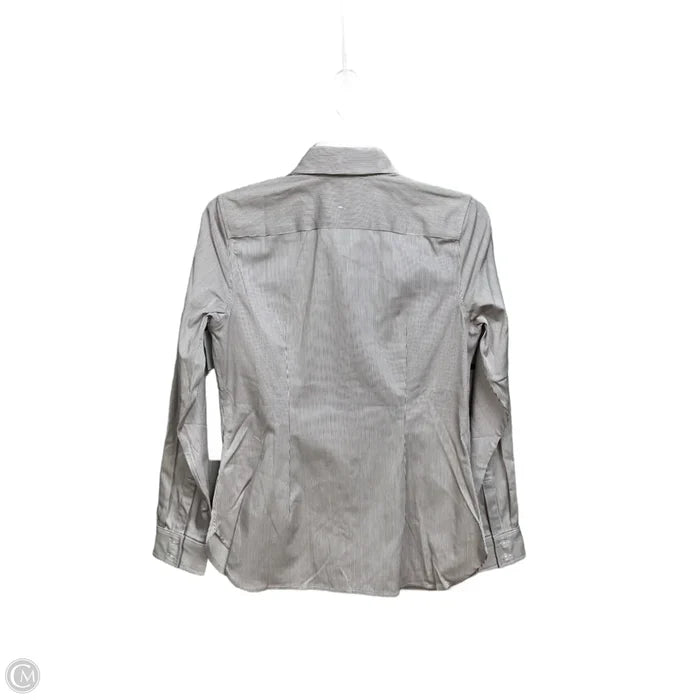 Blouse Long Sleeve By Banana Republic In Striped Pattern, Size: Xs