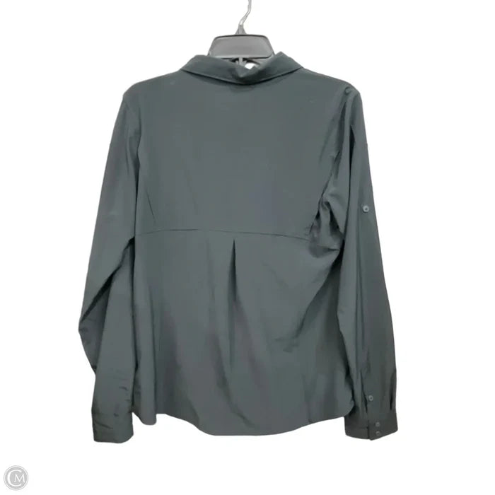 Blouse Long Sleeve By Columbia In Black, Size: L