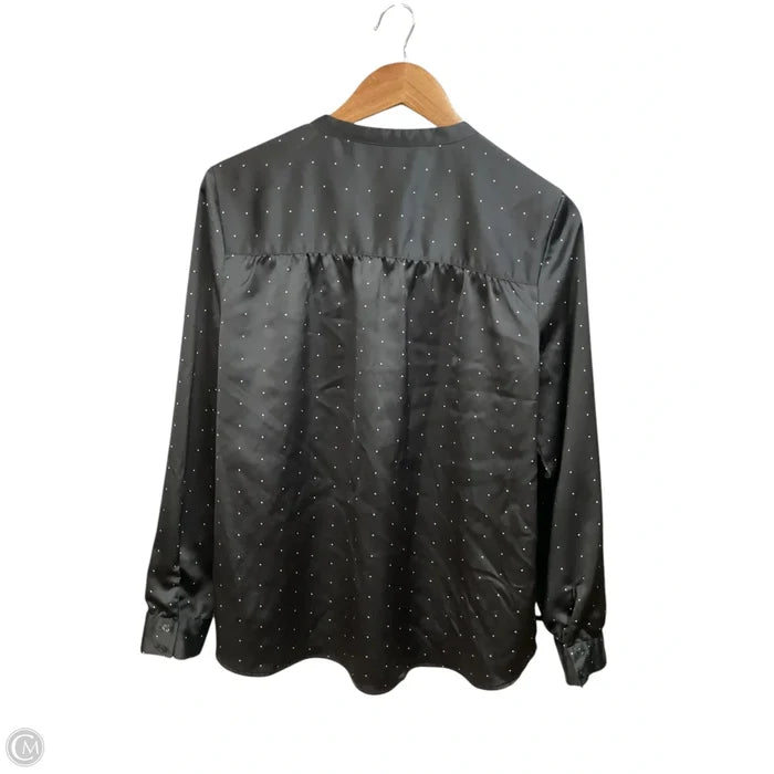 Blouse Long Sleeve By Dip In Black & White, Size: M