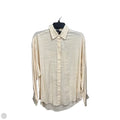 Blouse Long Sleeve By Express In Yellow, Size: Xs