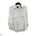 Blouse Long Sleeve By Fortune & Ivy In Polkadot Pattern, Size: Xl
