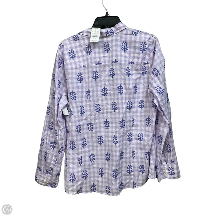 Blouse Long Sleeve By J. Crew In Floral Print, Size: Xxl