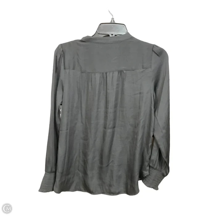Blouse Long Sleeve By Loft In Black, Size: Sp