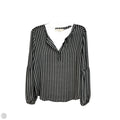 Blouse Long Sleeve By Loft In Black & White, Size: S