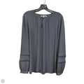 Blouse Long Sleeve By Loft In Grey, Size: L