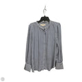 Blouse Long Sleeve By Loft In Striped Pattern, Size: L