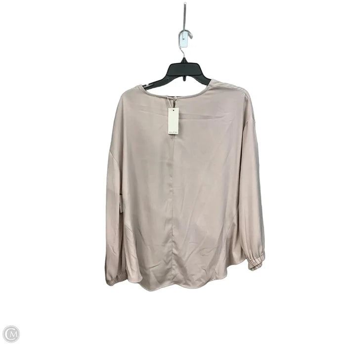 Blouse Long Sleeve By Melloday In Mauve, Size: L