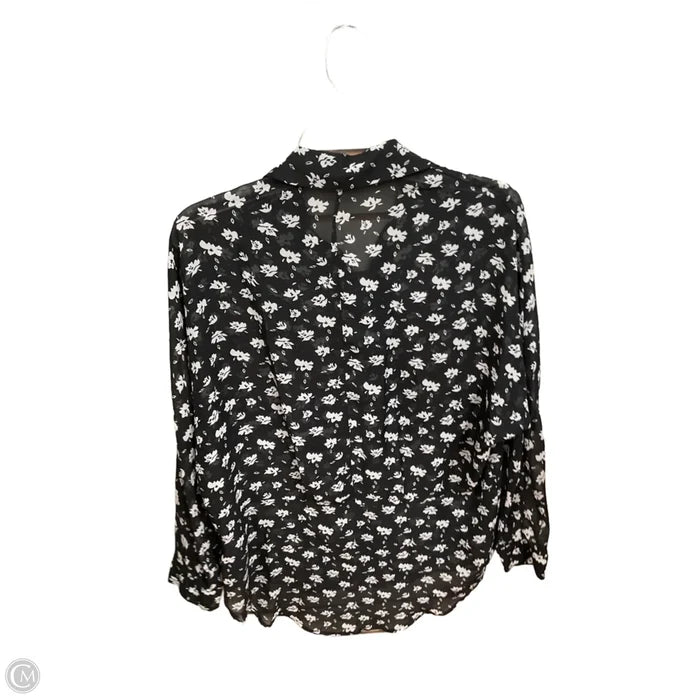 Blouse Long Sleeve By Ro & De In Floral Print, Size: S