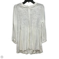 Blouse Long Sleeve By Soft Surroundings In White, Size: M