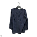 Blouse Long Sleeve By Talbots In Blue, Size: 1x