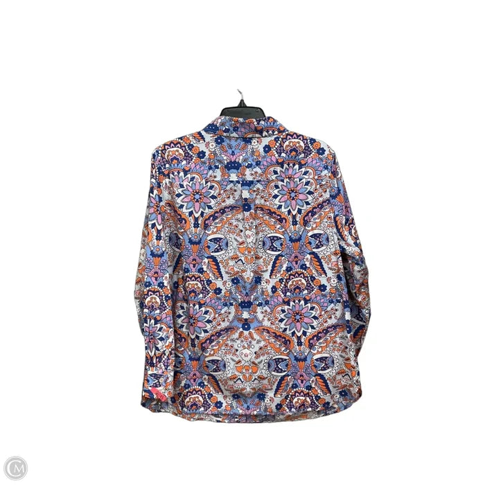 Blouse Long Sleeve By Talbots In Floral Print, Size: 1x