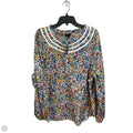 Blouse Long Sleeve By Talbots In Floral Print, Size: Xl