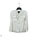 Blouse Long Sleeve By White House Black Market In Cream, Size: Xxs