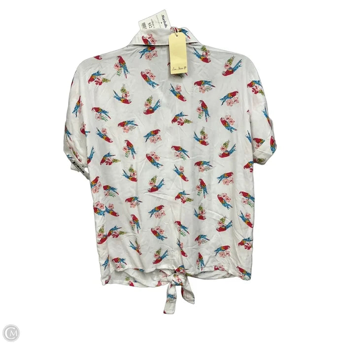 Blouse Short Sleeve By Love Notes In White, Size: S