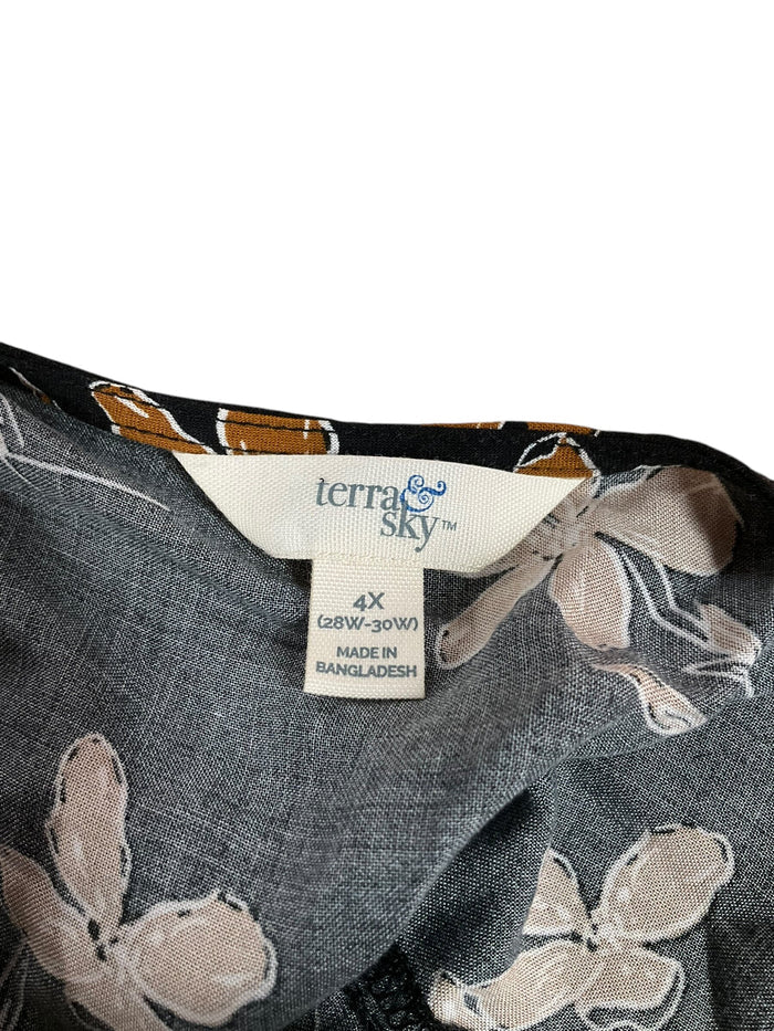 Blouse Short Sleeve By Terra & Sky  Size: 4x