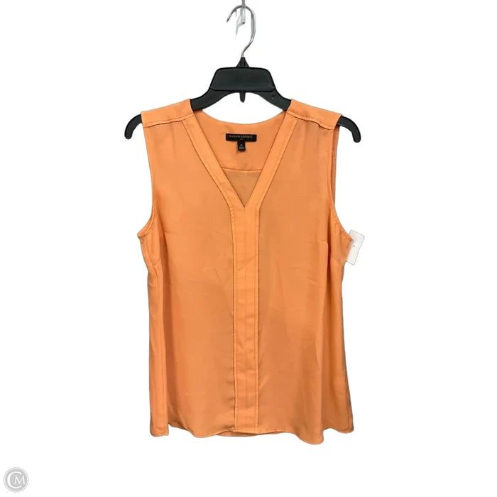 Blouse Sleeveless By Banana Republic In Peach, Size: M