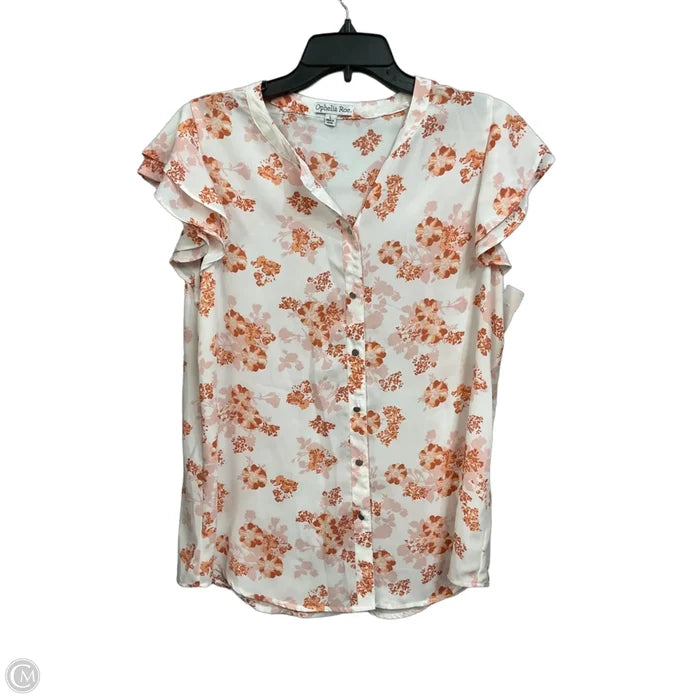Blouse Sleeveless By Ophelia Roe In Floral Print, Size: L