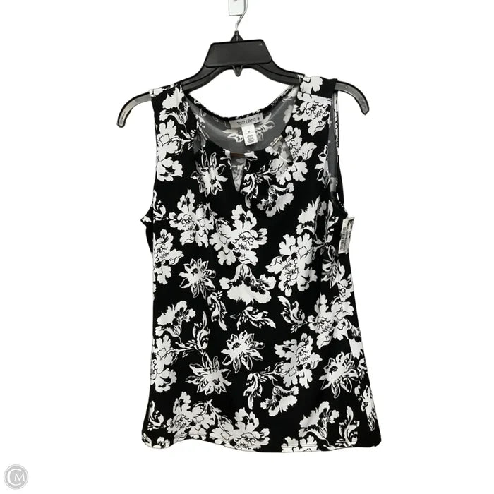 Blouse Sleeveless By White House Black Market In Black & White, Size: M
