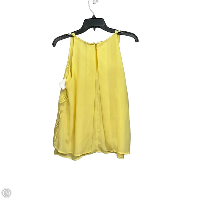 Blouse Sleeveless By Zac And Rachel In Yellow, Size: S