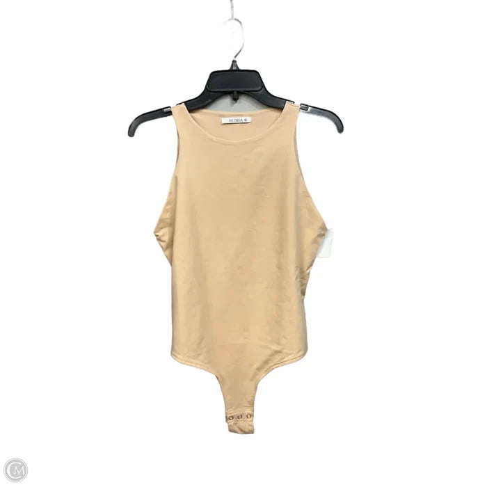 Bodysuit By Reoria In Tan, Size: Xl