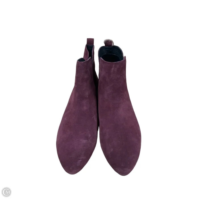 Boots Ankle Flats By Born In Maroon, Size: 8