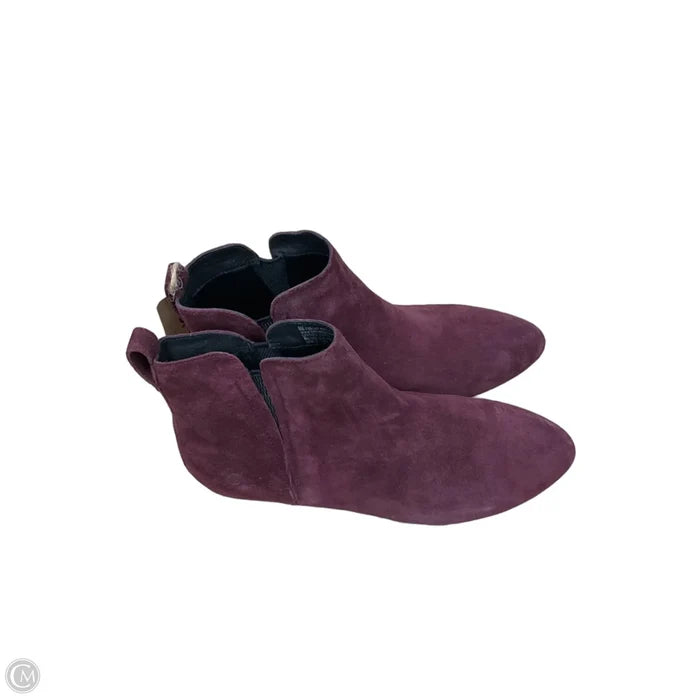 Boots Ankle Flats By Born In Maroon, Size: 8