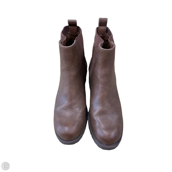 Boots Ankle Flats By Mia In Brown, Size: 7