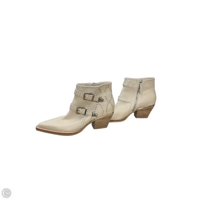 Boots Ankle Heels By Dolce Vita In Cream, Size: 9