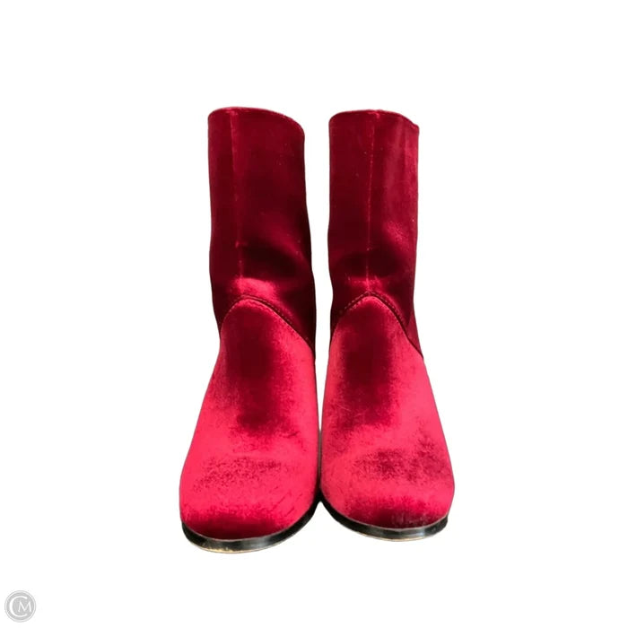 Boots Ankle Heels By Express In Red, Size: 8