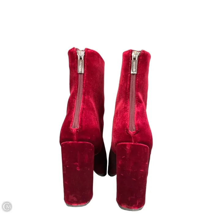 Boots Ankle Heels By Express In Red, Size: 8