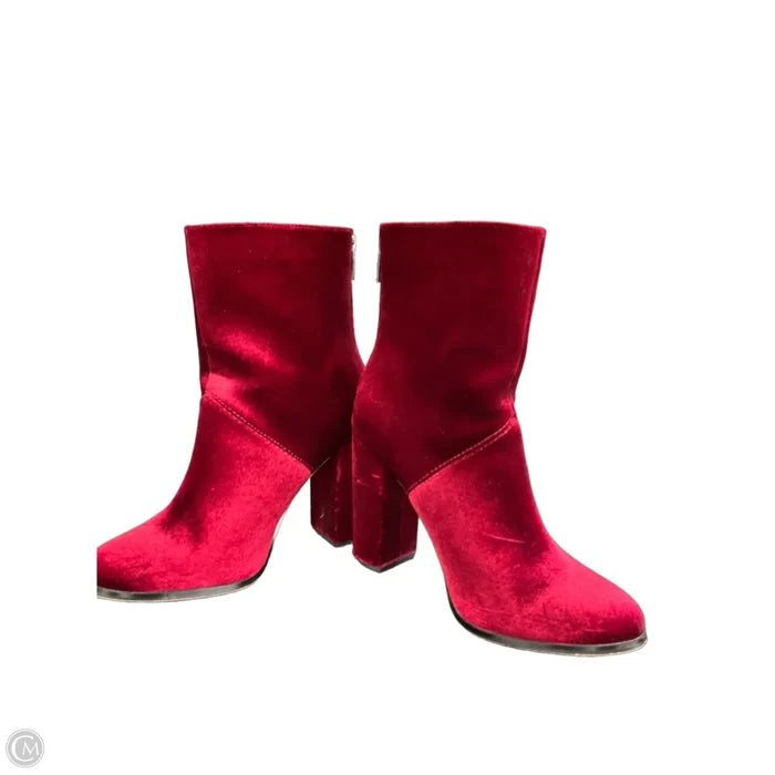 Boots Ankle Heels By Express In Red, Size: 8
