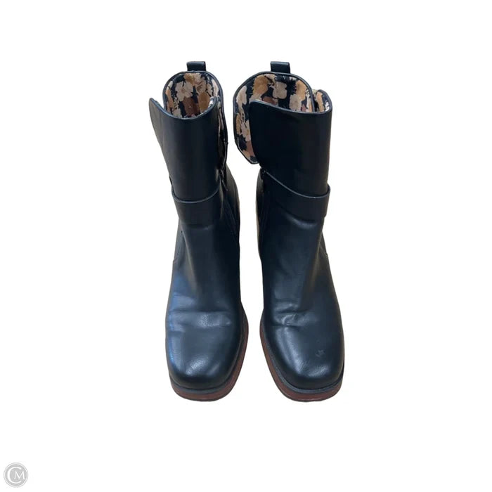 Boots Ankle Heels By Korks In Black, Size: 8