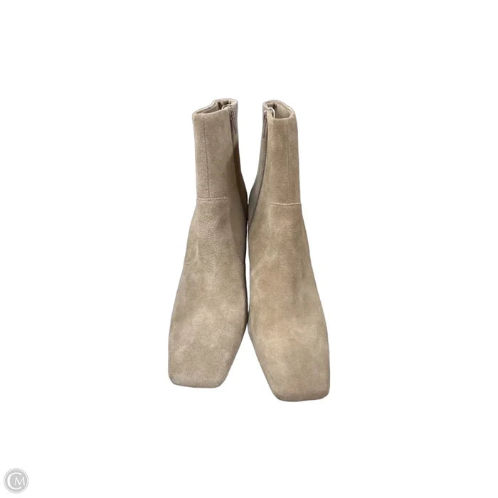 Boots Ankle Heels By Mng In Tan, Size: 10