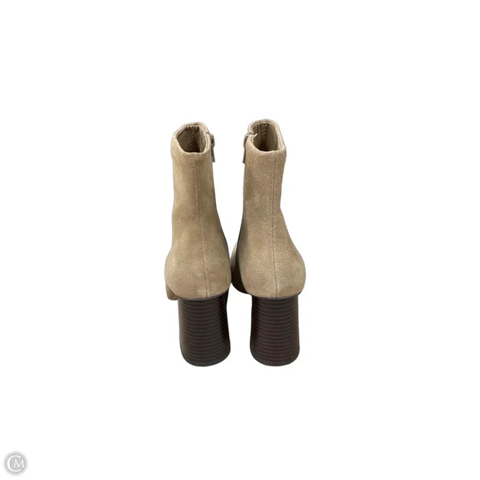 Boots Ankle Heels By Mng In Tan, Size: 10