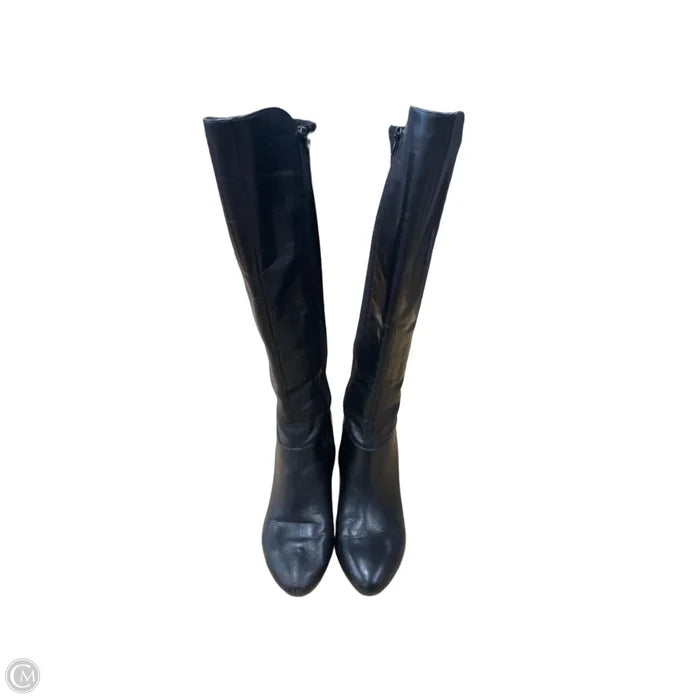 Boots Knee Heels By Anne Klein In Black, Size: 9