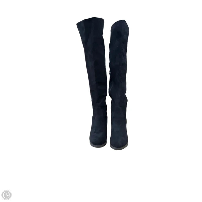 Boots Knee Heels By Clothes Mentor In Black, Size: 7