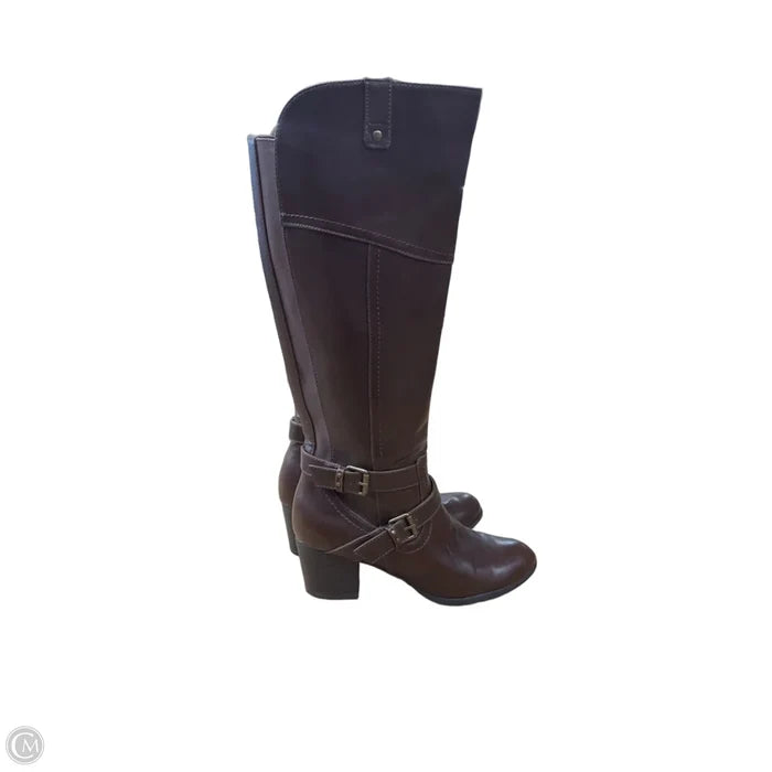 Boots Knee Heels By Indigo Rd In Brown, Size: 8.5
