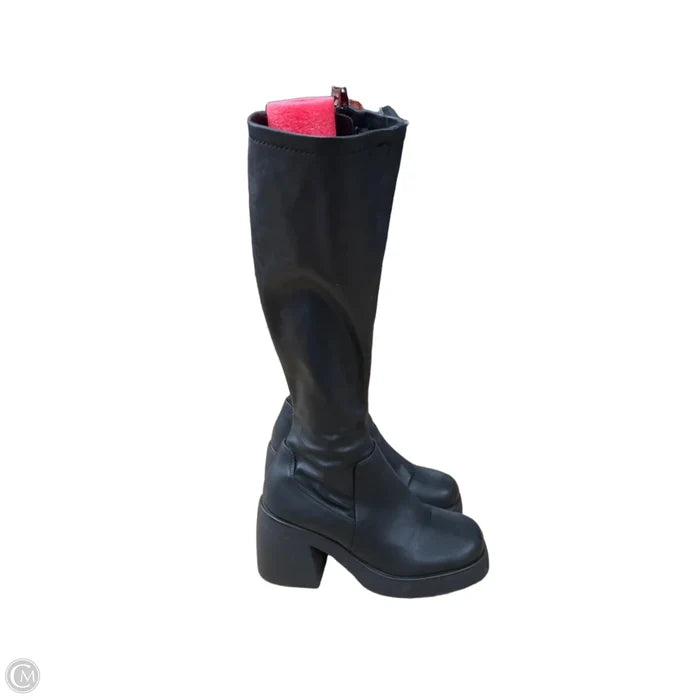 Boots Knee Heels By Steve Madden In Black, Size: 7