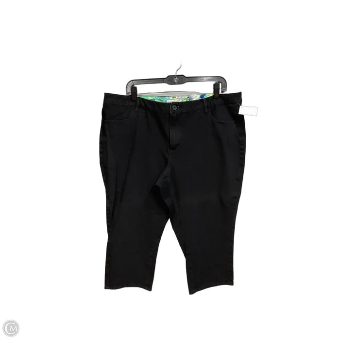Capris By Coldwater Creek In Black, Size: 18